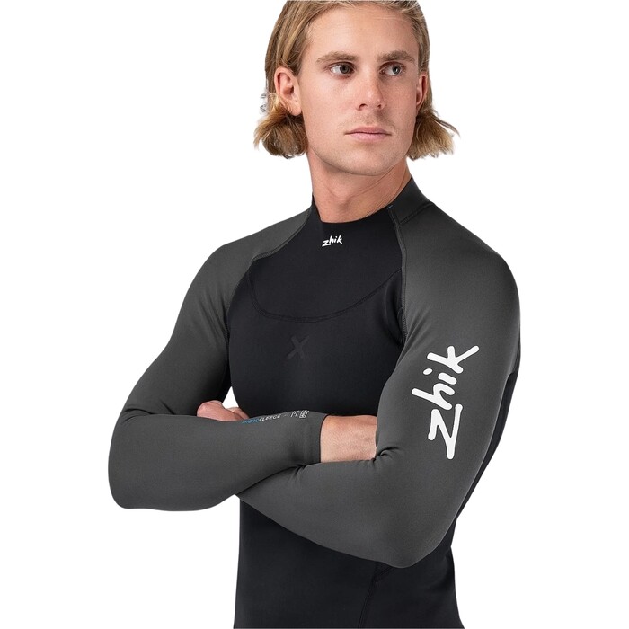 2024 Zhik Mens Microfleece X Neoprene Wetsuit Top DTP-0580-BLK - Black